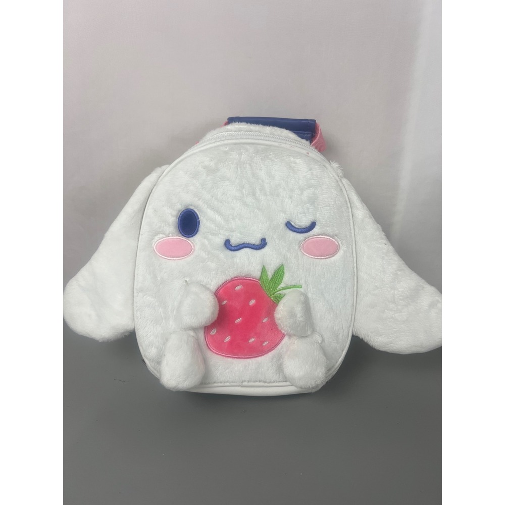 Sanrio Cinnamoroll Plush Insulated Lunch Bag Bioworld Strawberry White SIL-34706